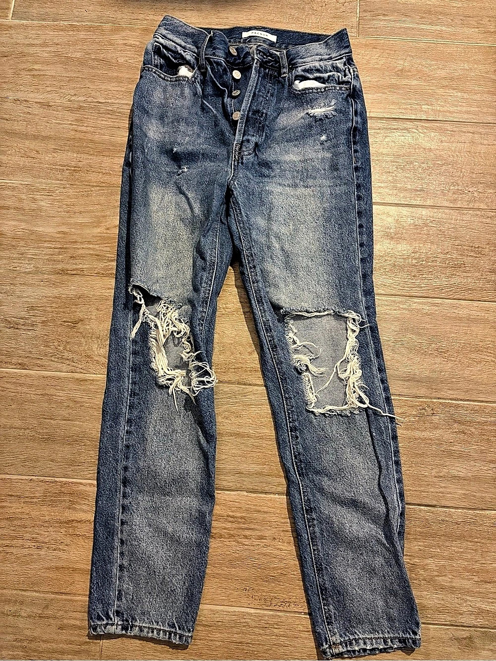 Pacsun Ultra High Rise Slim Jeans Blue Waist 24
